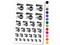 Cat Paw Hitting Ornament Christmas Temporary Tattoo Water Resistant Fake Body Art Set Collection